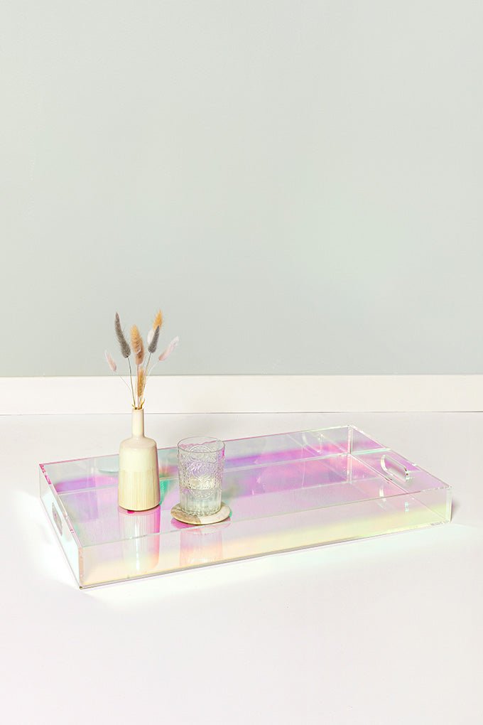 Crystal Clear Large Tray – Cura Home