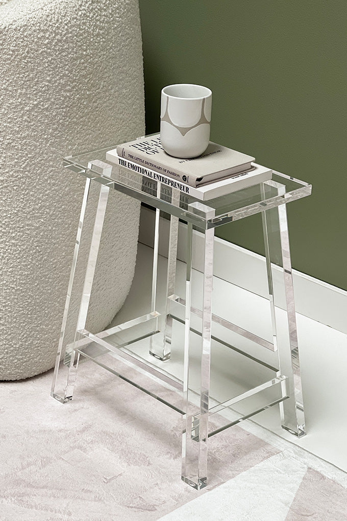 Clean Lines Acrylic Stool