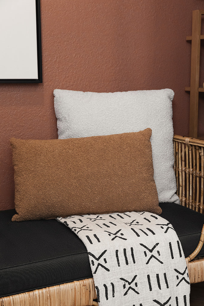 Dulce Lumbar Boucle Pillow 25