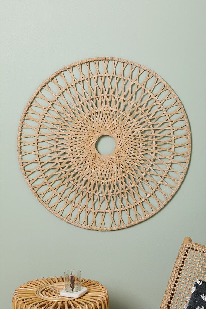 In The Moment Woven Rattan Wall Decor 36&quot;