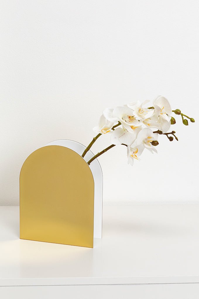 Stay Golden Arch Vase