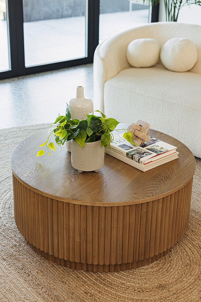 Lucca Reeded Coffee Table